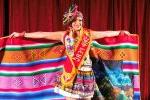 person in colorful Peruvian clothing